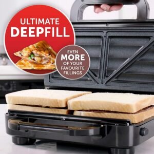 Alternative view of Breville Ultimate Deep Fill Toastie Maker | 2 Slice Sandwich Toaster | Removable Non-Stick Plates | Stainless Steel