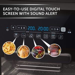 Alternative view of Breville Halo Rotisserie Air Fryer | Digital Extra Large Air Fryer Oven | 10 L | FryBake & Dehydrate | 2000 W | Energy Efficient | Black and Grey